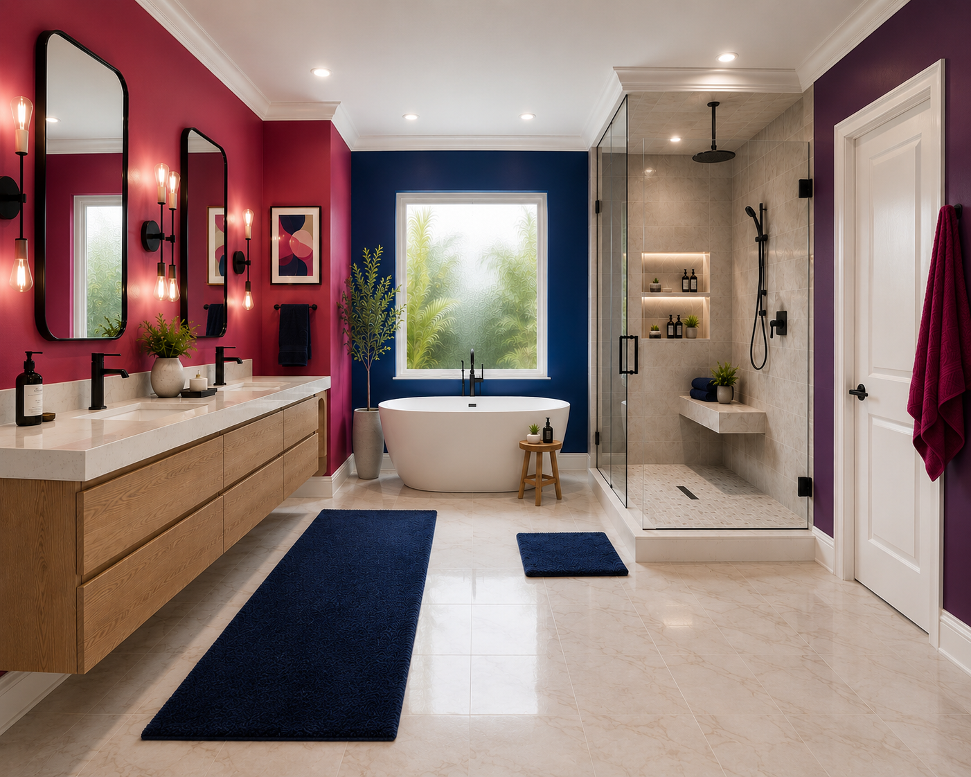 Primary bathroom painting estimate example