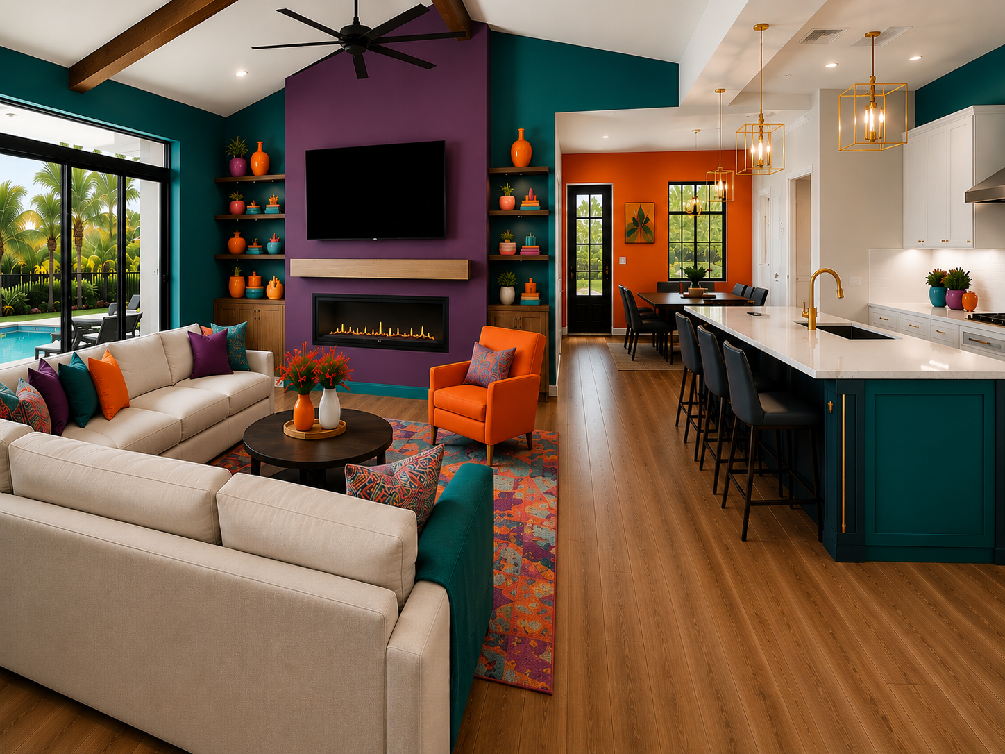 Great room painting estimate example