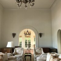 Painting High Walls in Sarasota: A St. Armands Project